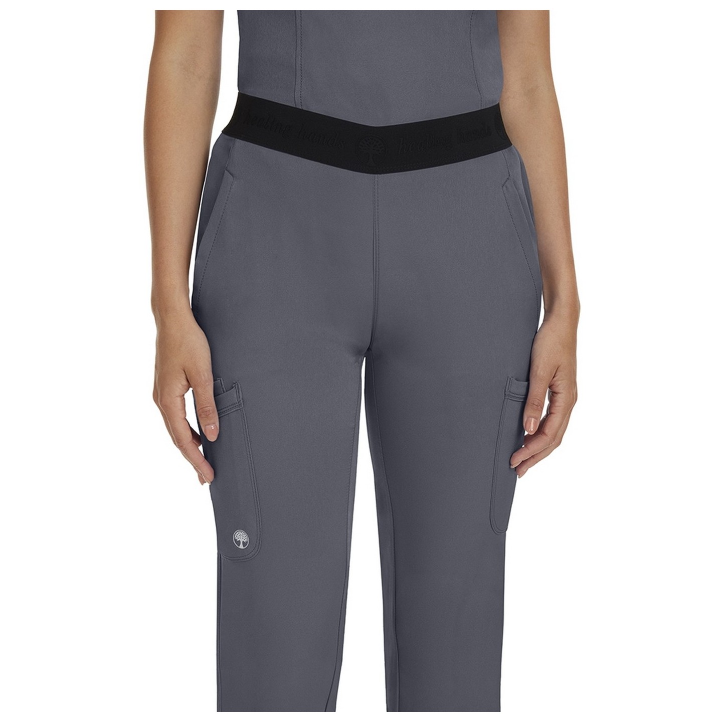 9500T Tall HH Works by Healing Hands Rachel 6 Pocket Straight Leg Yoga Waist Scrub Pant 