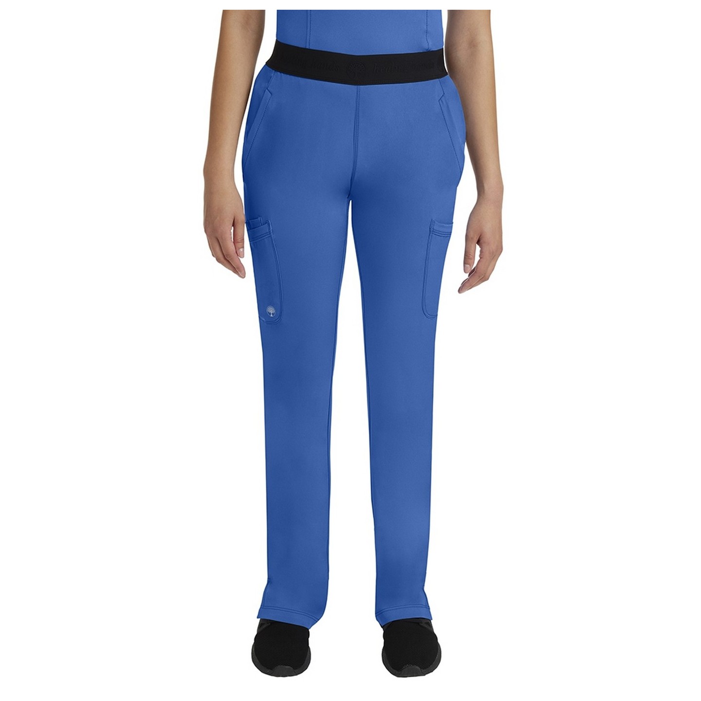 *FINAL SALE M 9500P Petite HH Works Rachel 6 Pocket Straight Leg Yoga Waist Scrub Pant