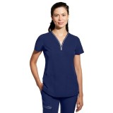 2274 Healing Hands HH360 Sonia Reflective Y-Neck Zip Top 