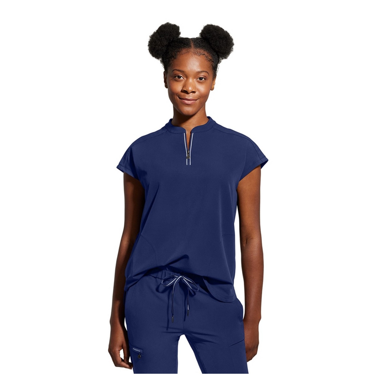 2286 Healing Hands HH360 Sandy Mandarin Collar Top