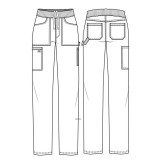 DK135 Dickies Balance Pantalon à Jambe Effilé avec 6 Poches
