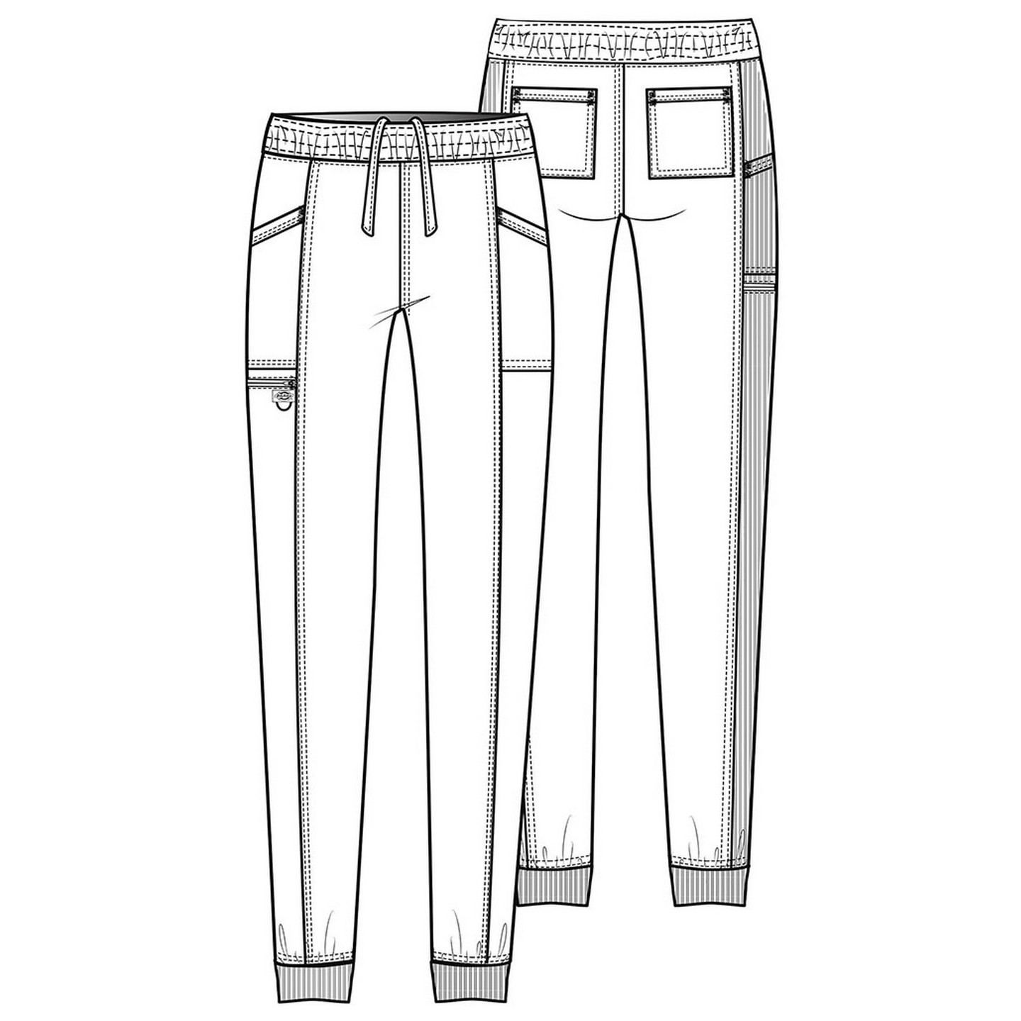 DK155 Dickies Balance Pantalon Jogger avec 5 Poches