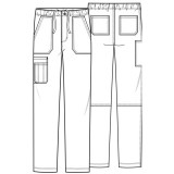 Pantalon droit à taille mi-haute pour homme avec braguette zippée - Cherokee WW Revolution Tech