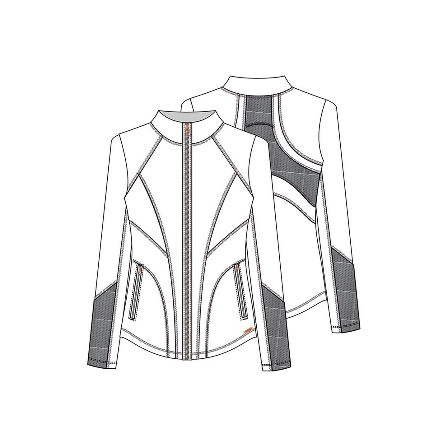 CK390 Zip Front Jacket - Cherokee Form