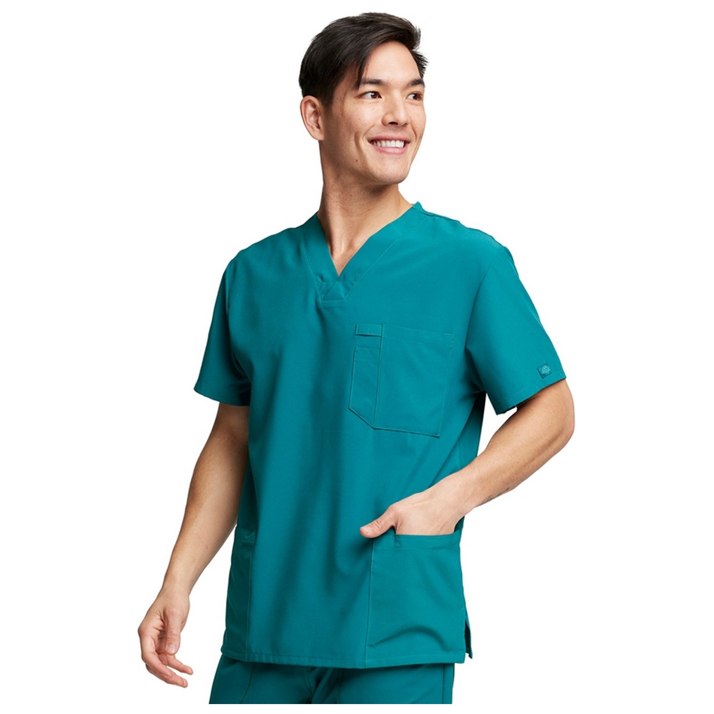 DK645 Dickies EDS Essentials Haut à Col en V avec 4 Poches pour Hommes