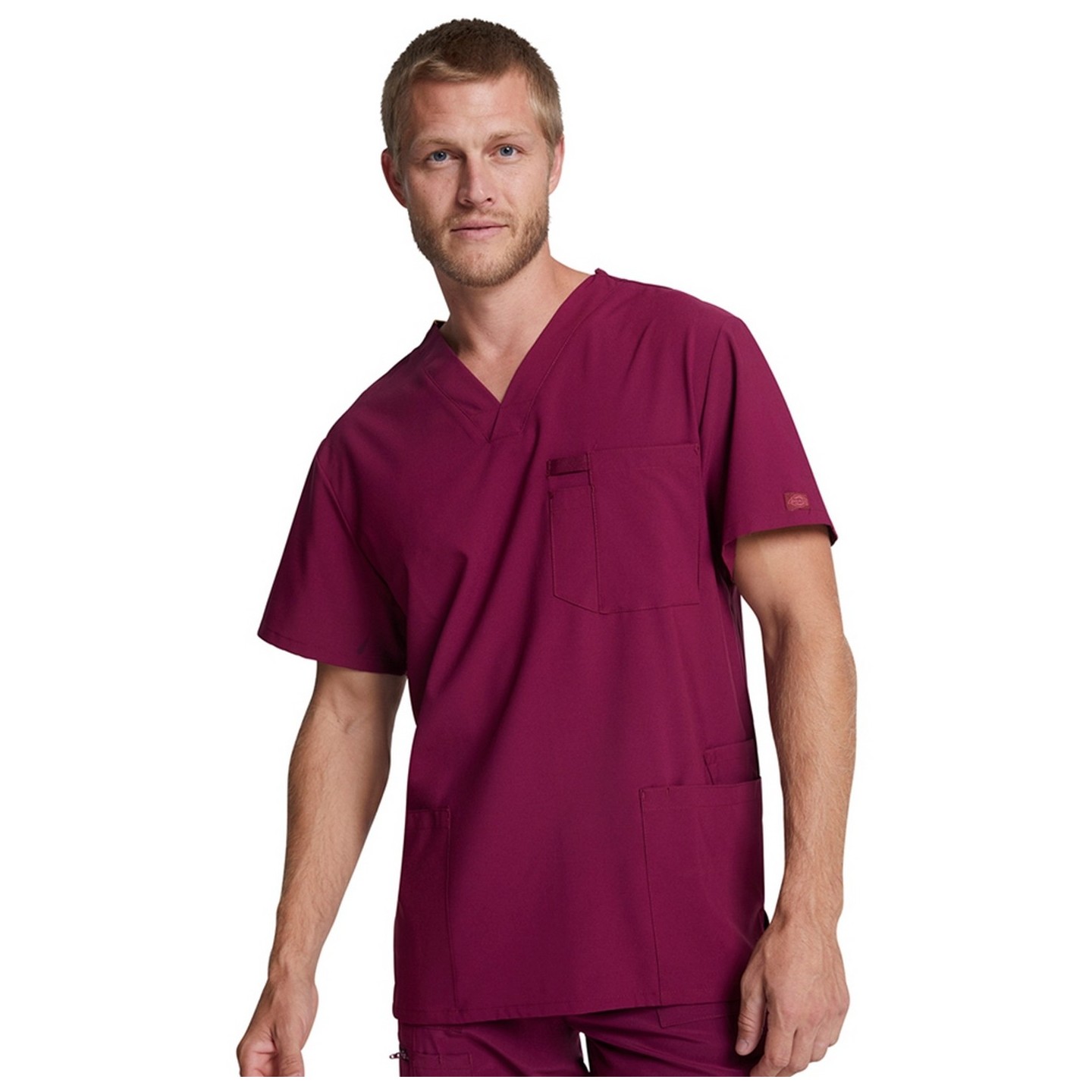 DK645 Dickies EDS Essentials Haut à Col en V avec 4 Poches pour Hommes