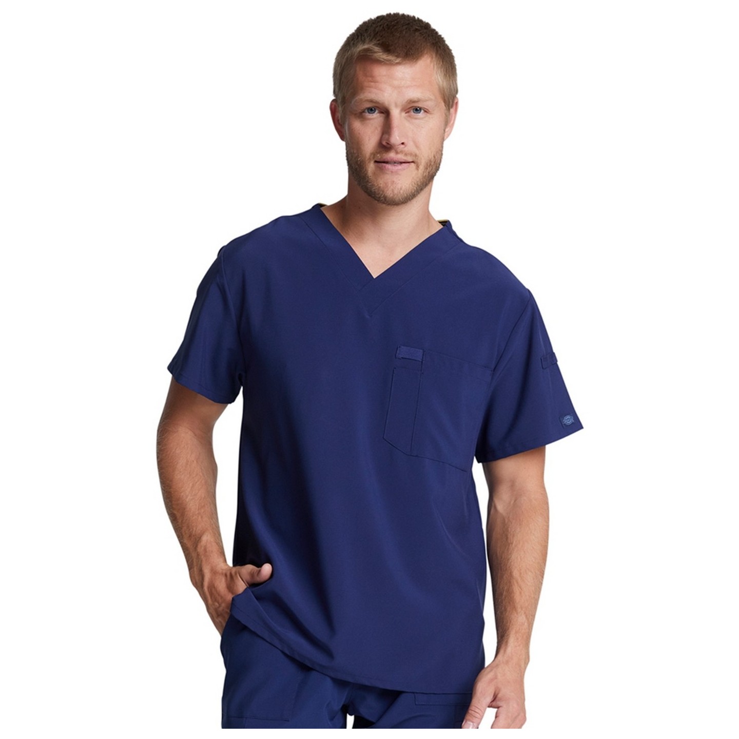 DK635 Dickies EDS Essentials Haut a Col en V avec Poche au Poitrine pour Hommes