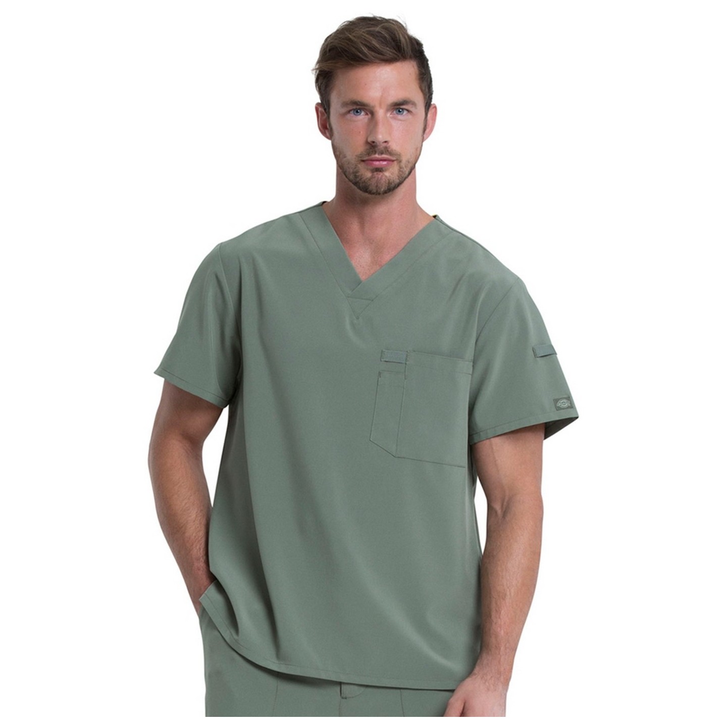DK635 Dickies EDS Essentials Men's V-Neck Chest Pocket Top