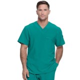 DK635 Dickies EDS Essentials Haut a Col en V avec Poche au Poitrine pour Hommes