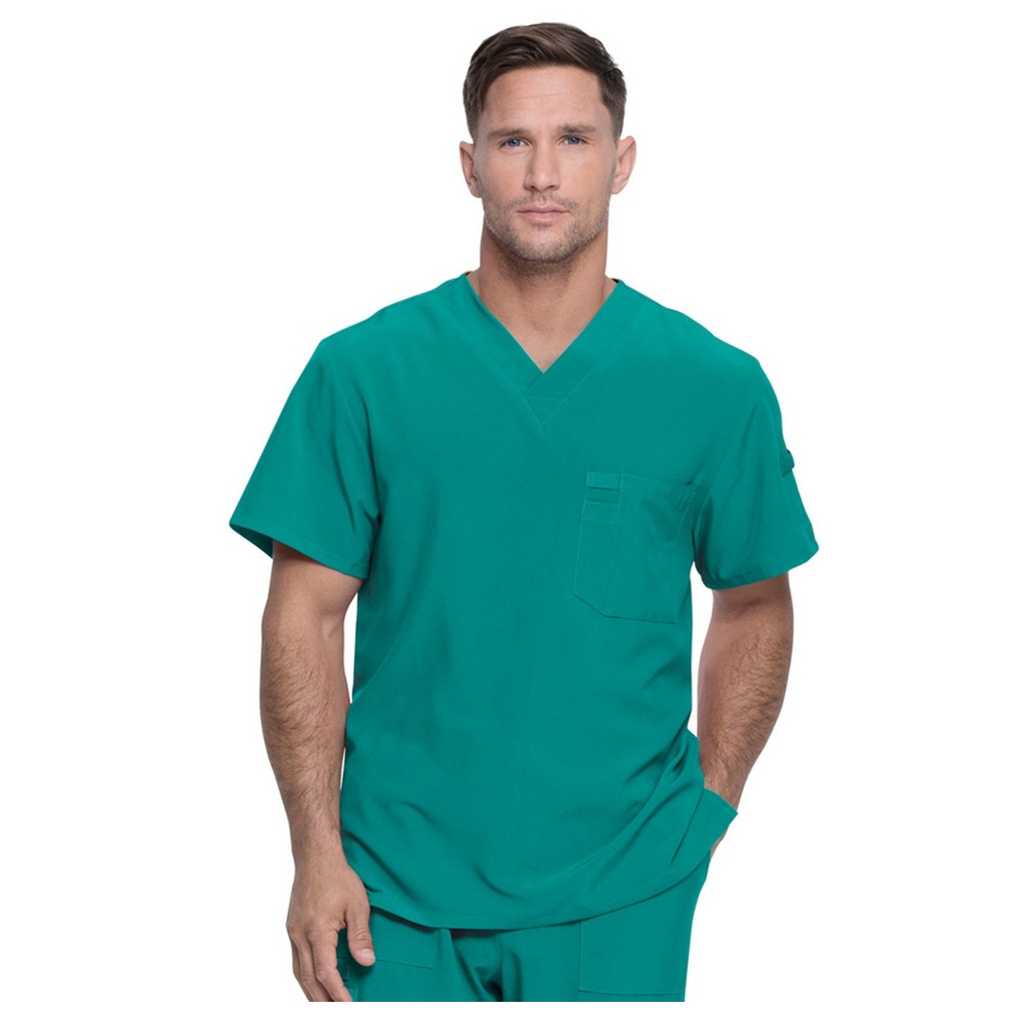 DK635 Dickies EDS Essentials Haut a Col en V avec Poche au Poitrine pour Hommes