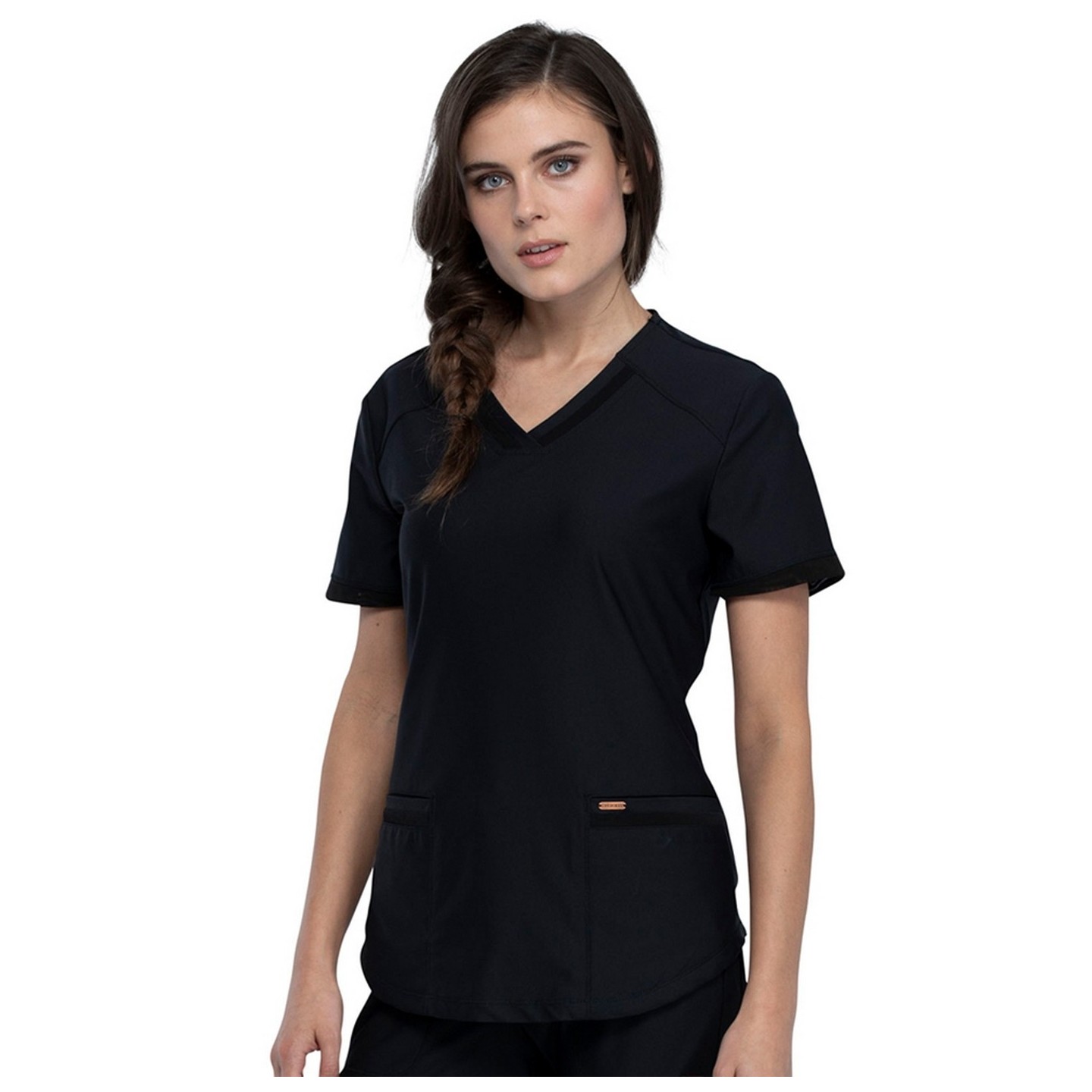 Top col V CK840 en noir - Cherokee Form