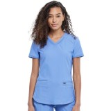 CK840 V-Neck Top in Black - Cherokee Form