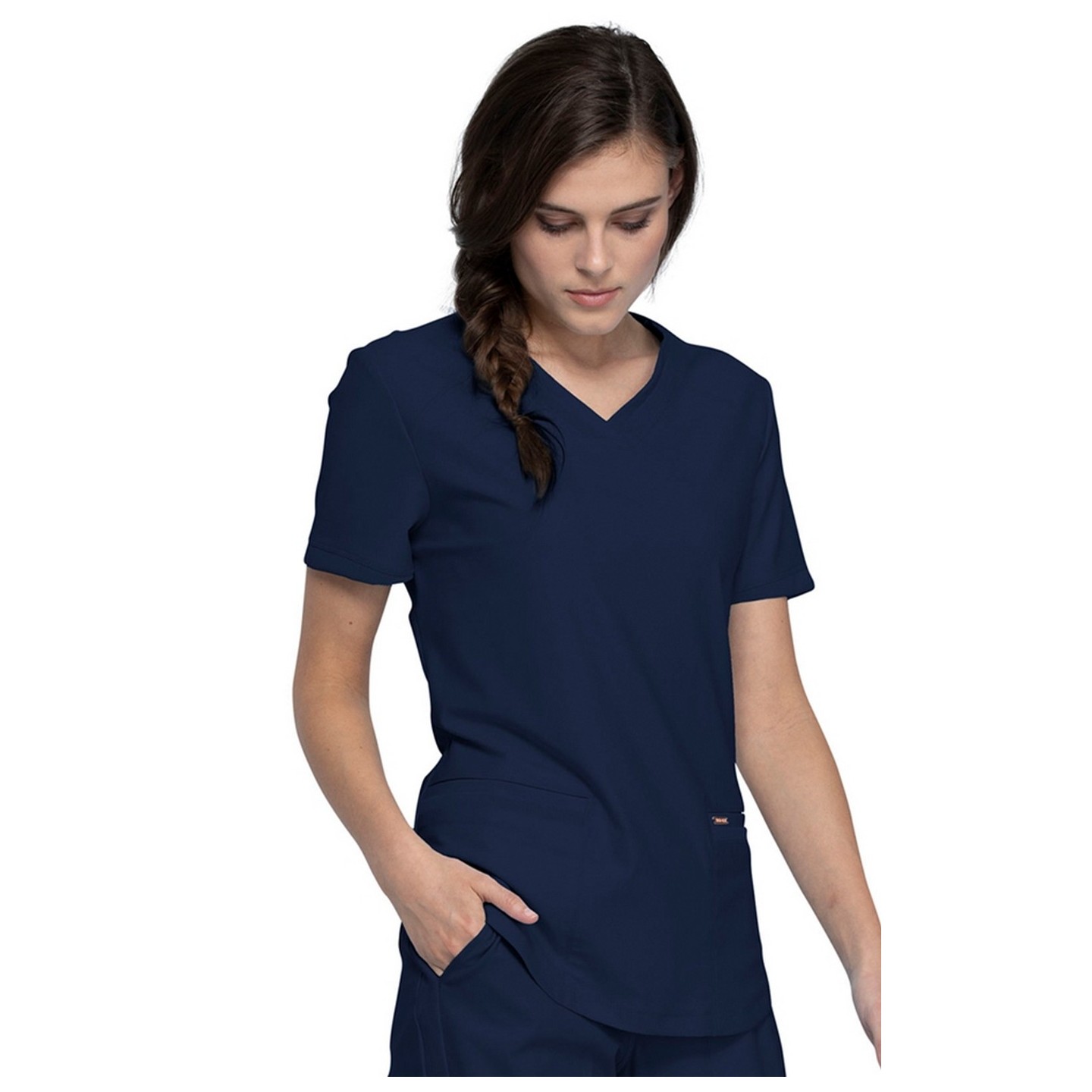 CK840 V-Neck Top in Black - Cherokee Form