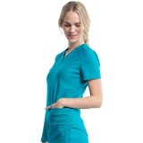 CK840 V-Neck Top in Black - Cherokee Form