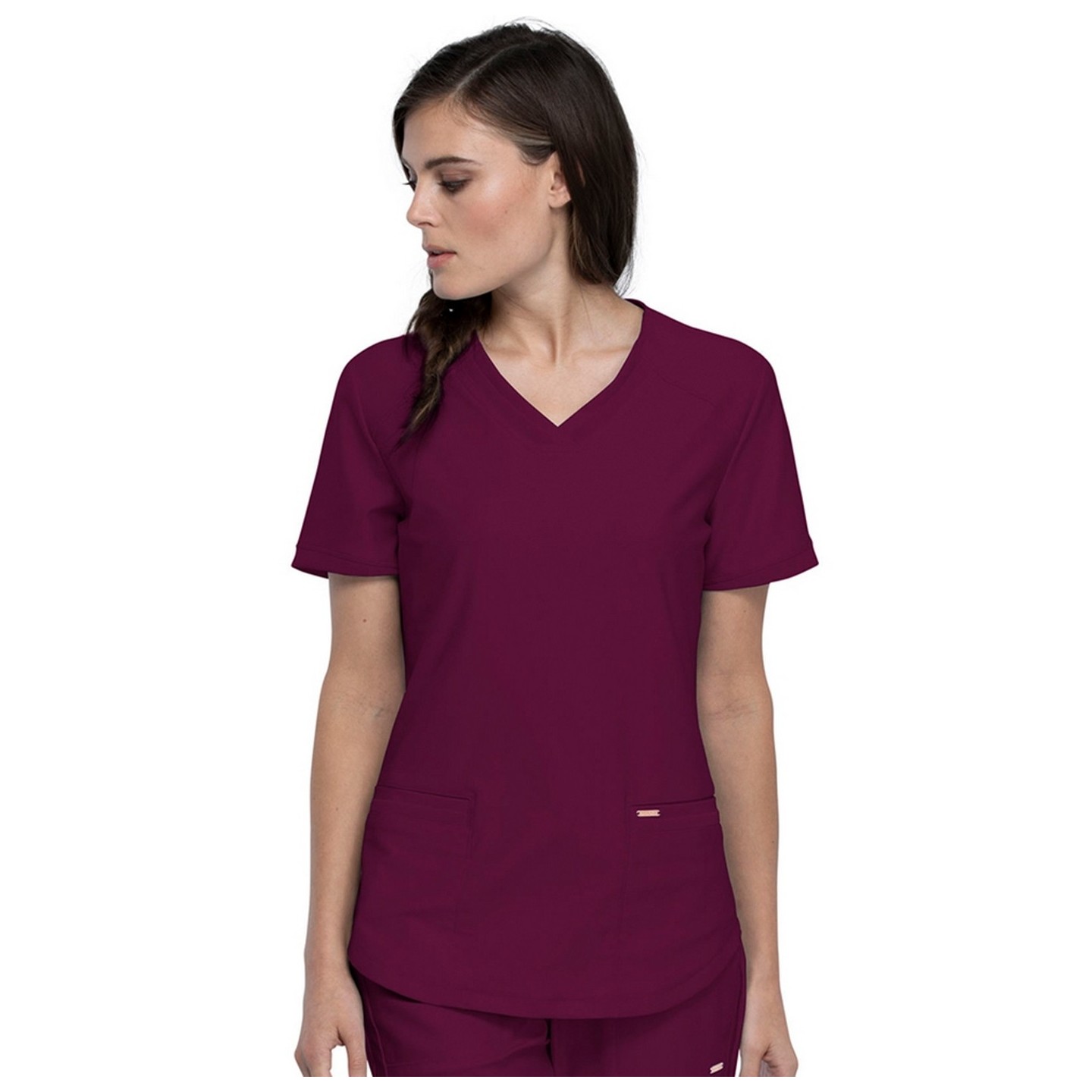 CK840 V-Neck Top in Black - Cherokee Form