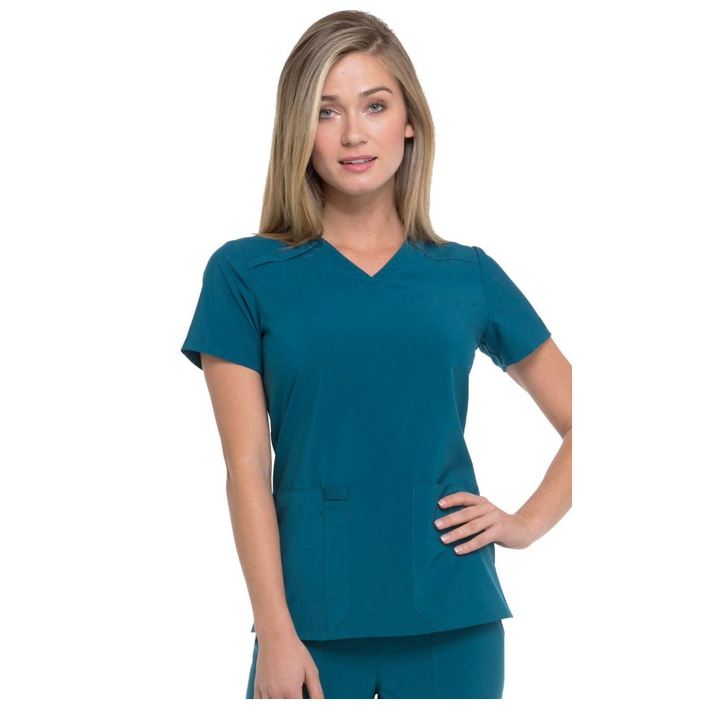 DK615 Dickies EDS Essentials 2 Pocket V-Neck Top