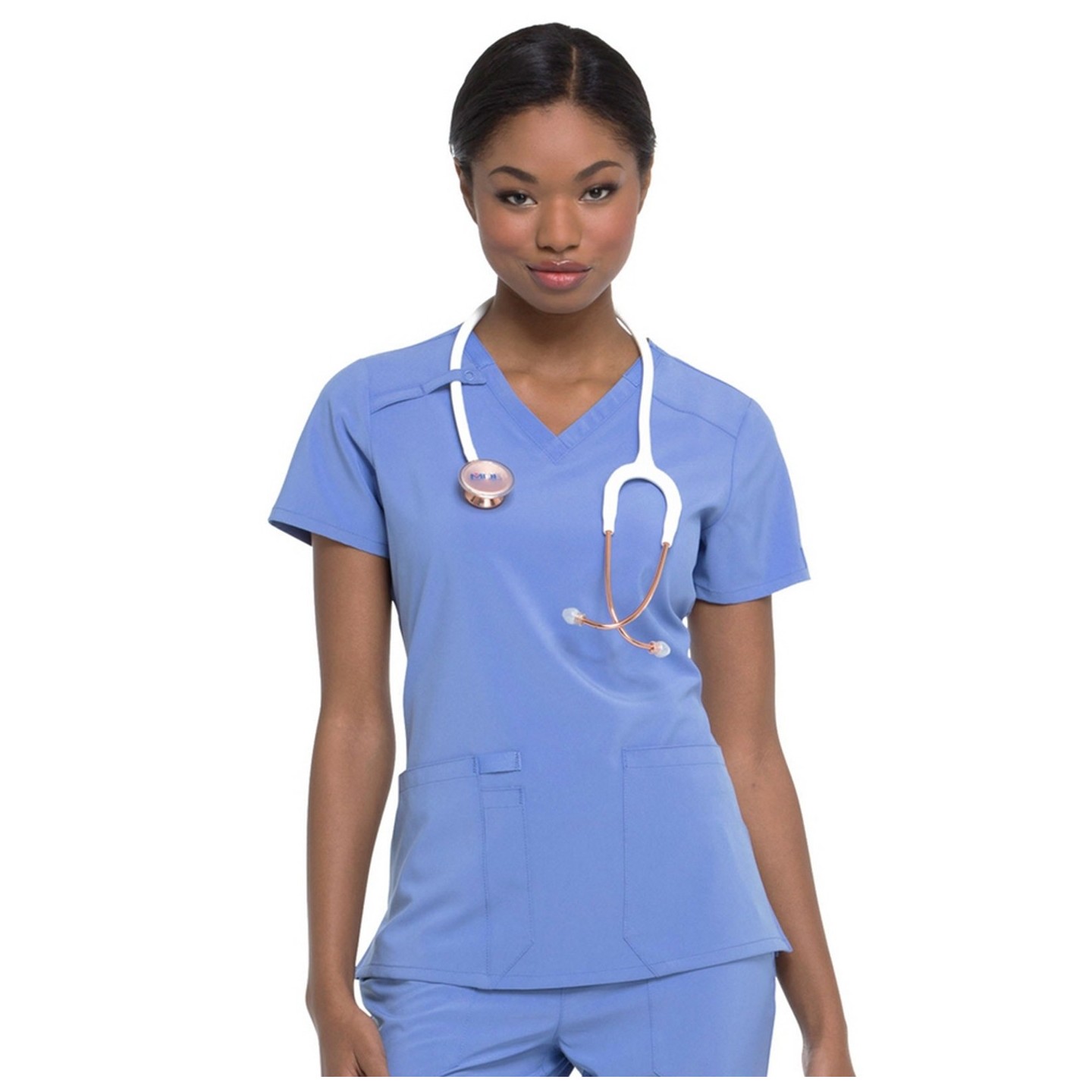 DK615 Dickies EDS Essentials Haut a Col en V avec 2 Poches