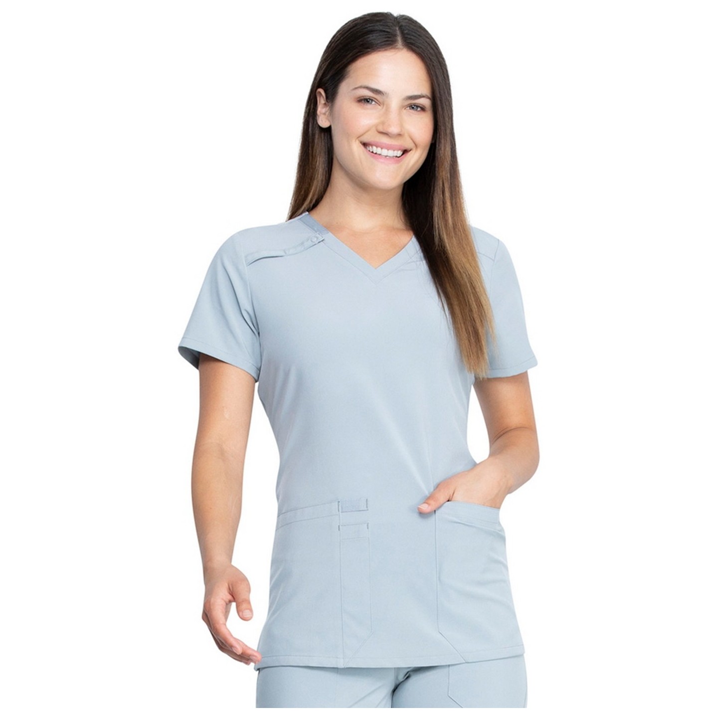 DK615 Dickies EDS Essentials Haut a Col en V avec 2 Poches