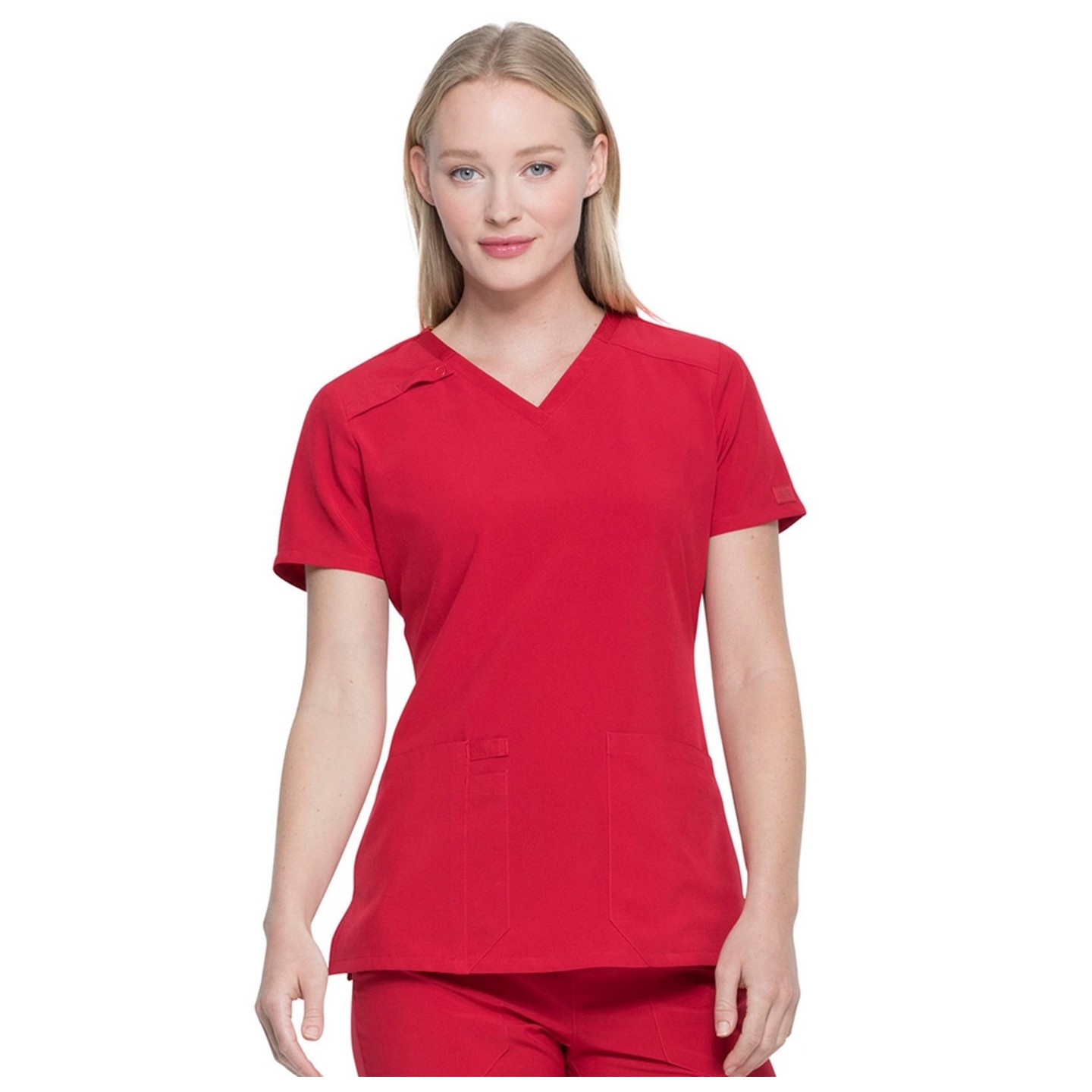 DK615 Dickies EDS Essentials 2 Pocket V-Neck Top