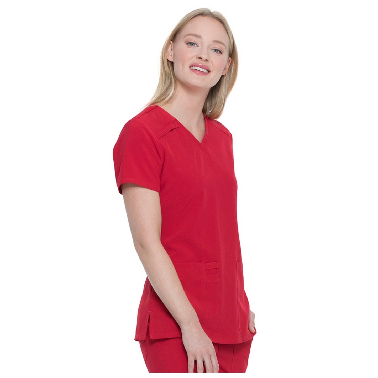 DK615 Dickies EDS Essentials 2 Pocket V-Neck Top