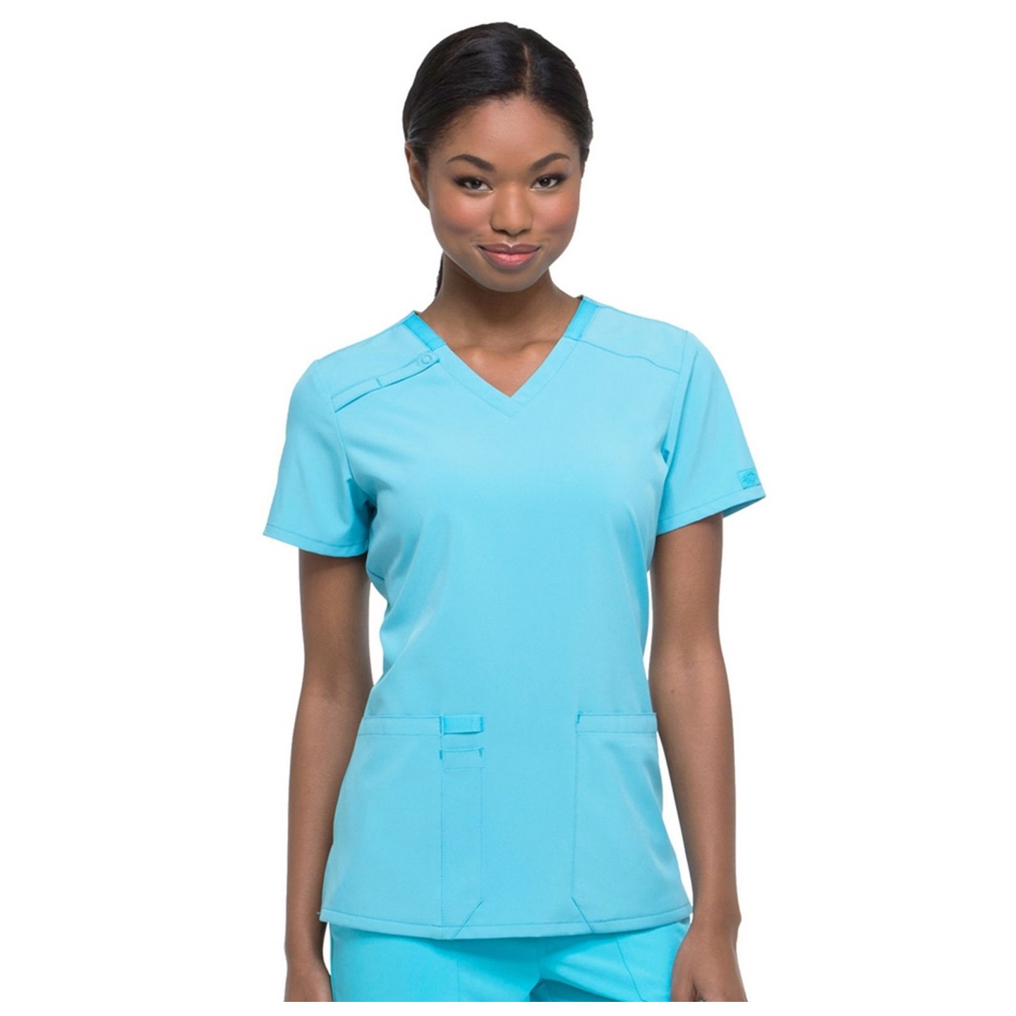 DK615 Dickies EDS Essentials 2 Pocket V-Neck Top