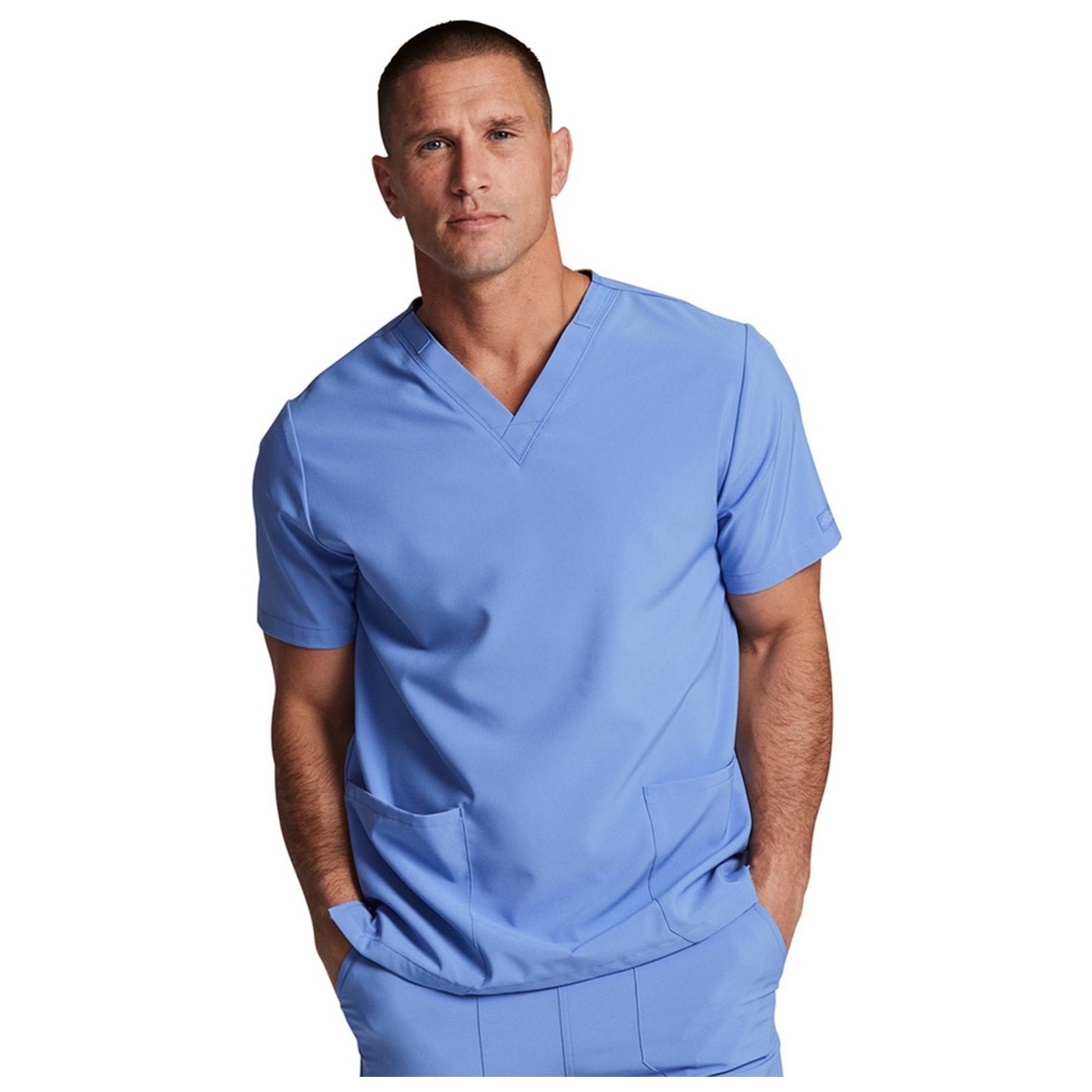 DK619 Dickies EDS Essentials Haut Unisexe à Col en V avec 2 Poches