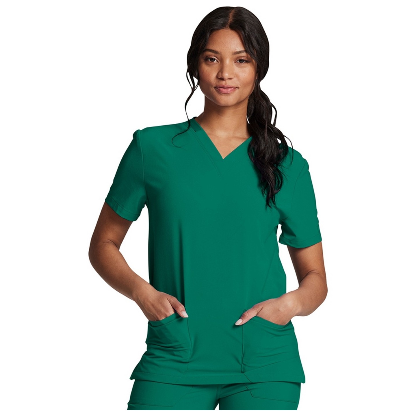 DK619 Dickies EDS Essentials Haut Unisexe à Col en V avec 2 Poches