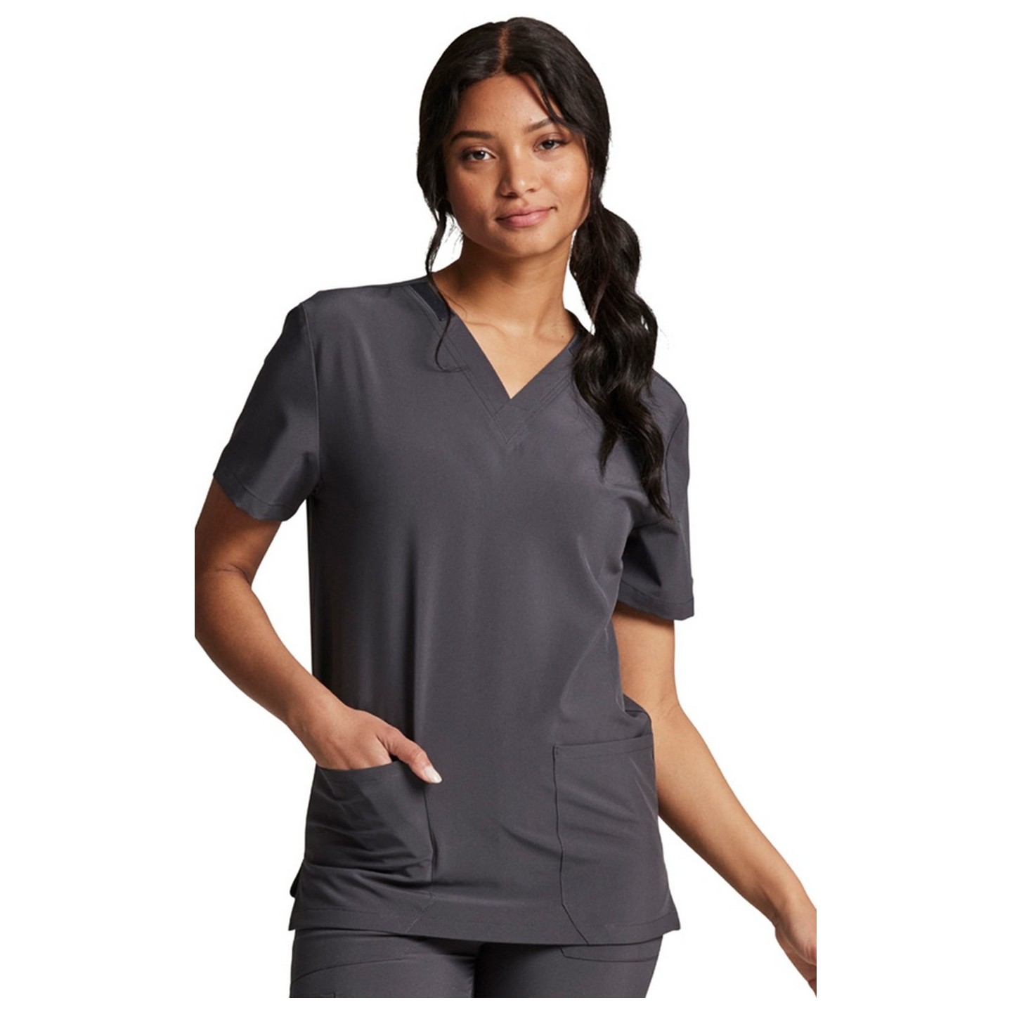 DK619 Dickies EDS Essentials Haut Unisexe à Col en V avec 2 Poches