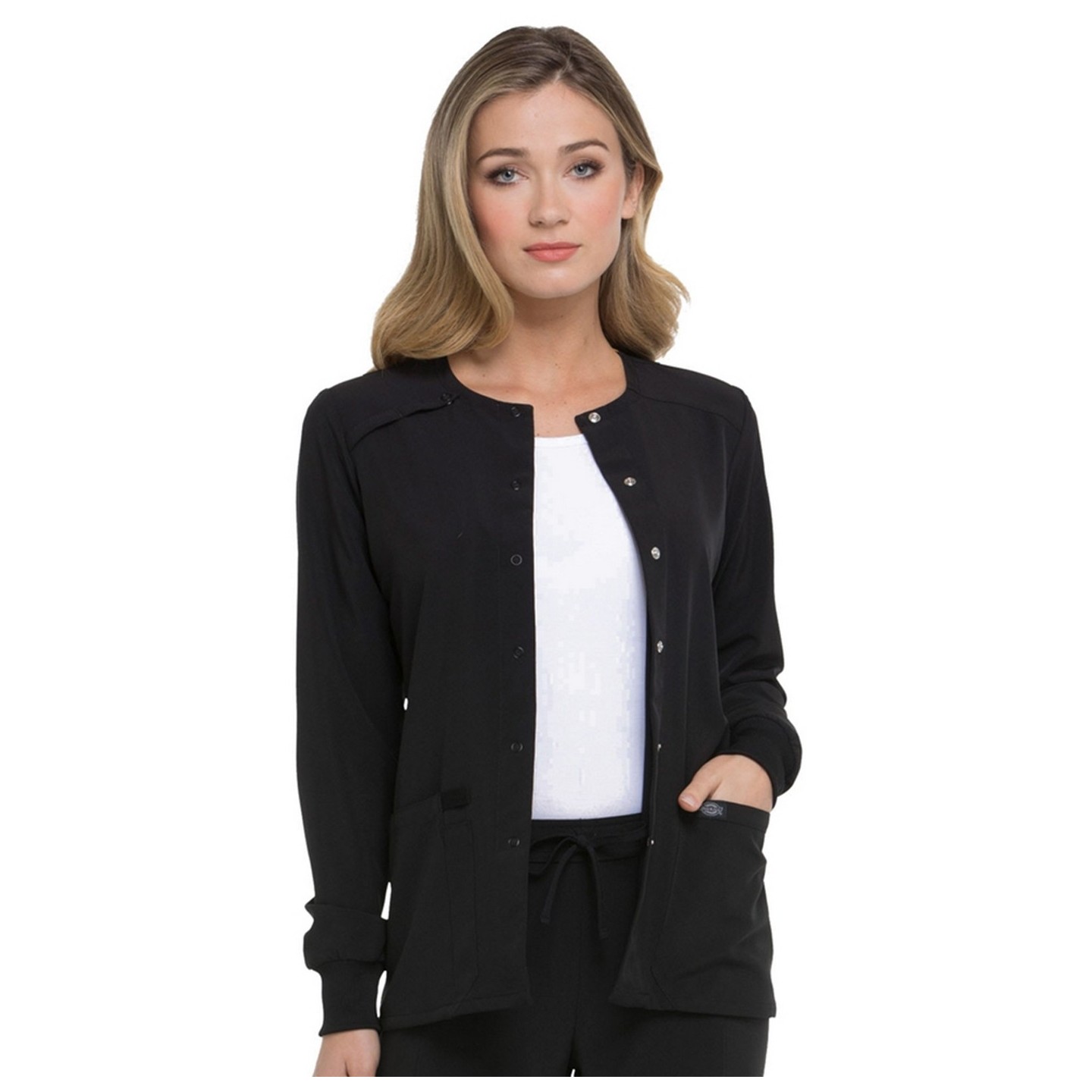 DK305 Dickies EDS Essentials Snap Front Warm-Up Jacket