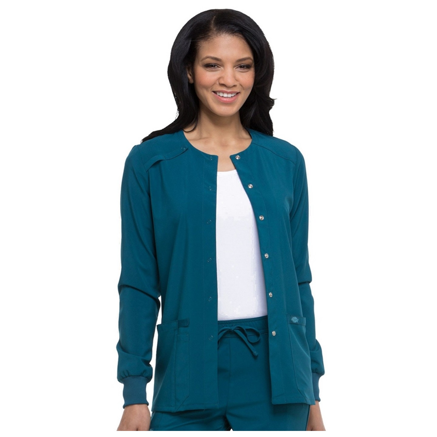 DK305 Dickies EDS Essentials Snap Front Warm-Up Jacket