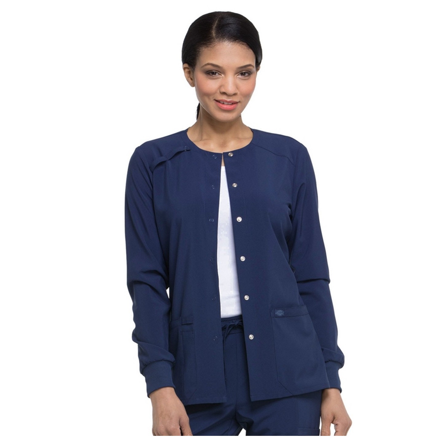 DK305 Dickies EDS Essentials Snap Front Warm-Up Jacket