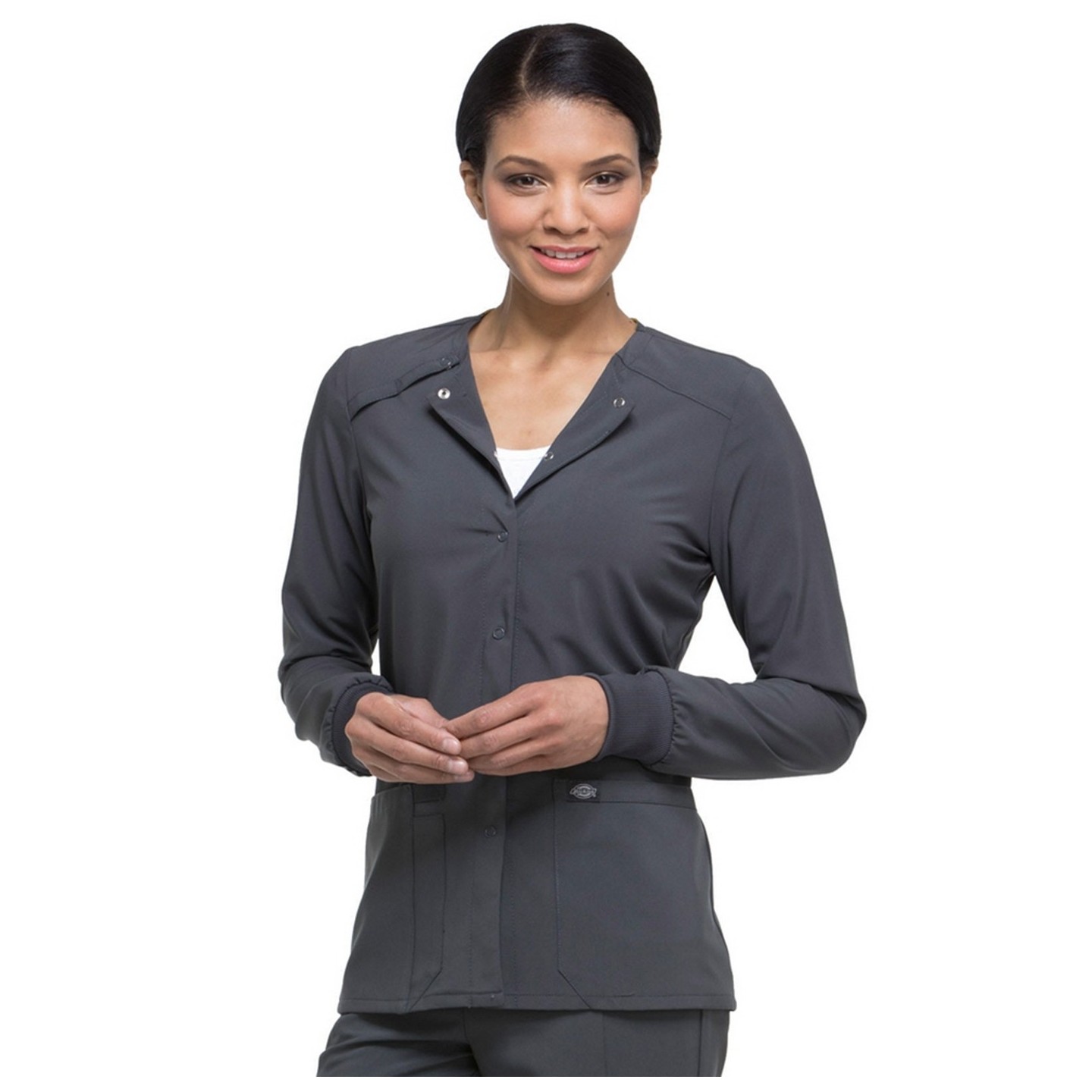 DK305 Dickies EDS Essentials Snap Front Warm-Up Jacket