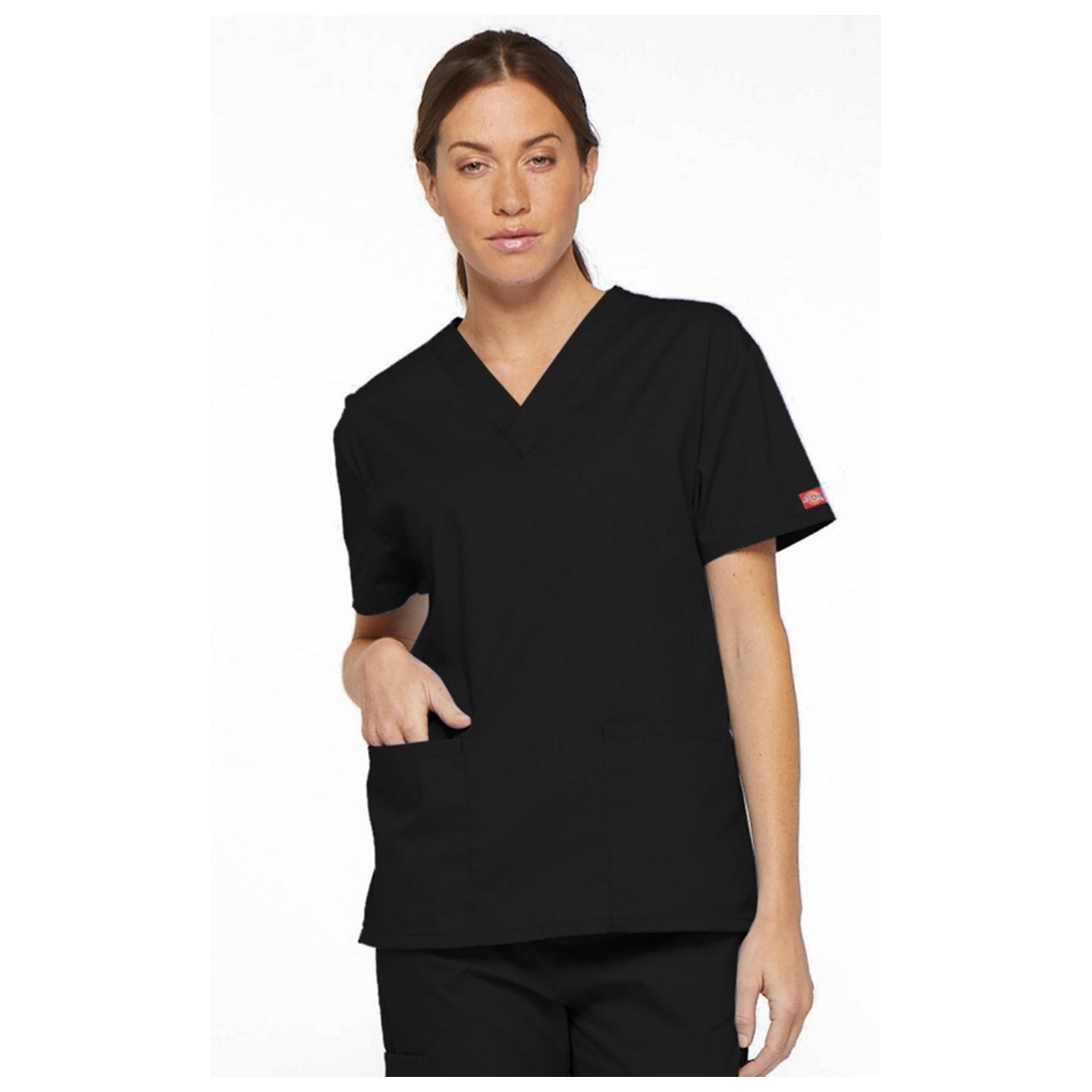 86706 Dickies EDS Signature Haut à Col en V avec 2 Poches