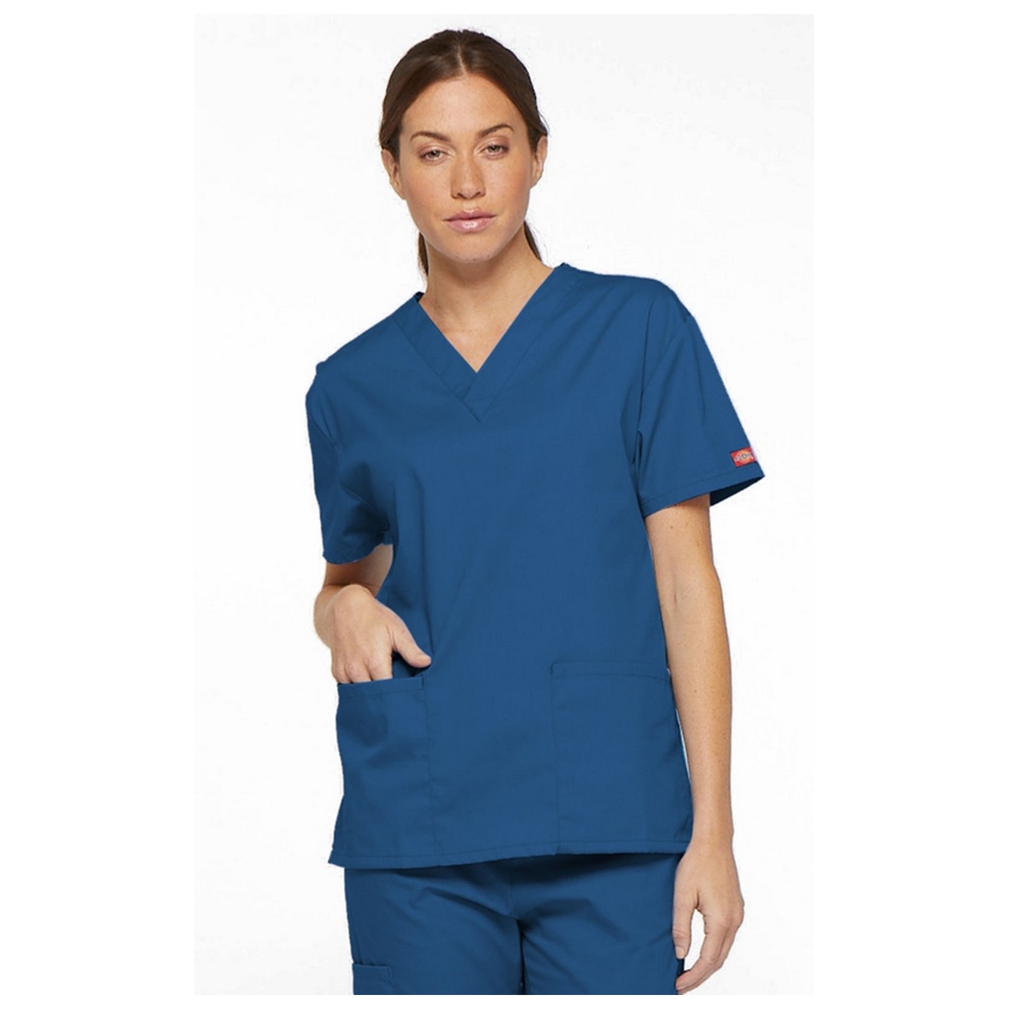 86706 Dickies EDS Signature 2 Pocket V-Neck Top