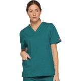 86706 Dickies EDS Signature 2 Pocket V-Neck Top