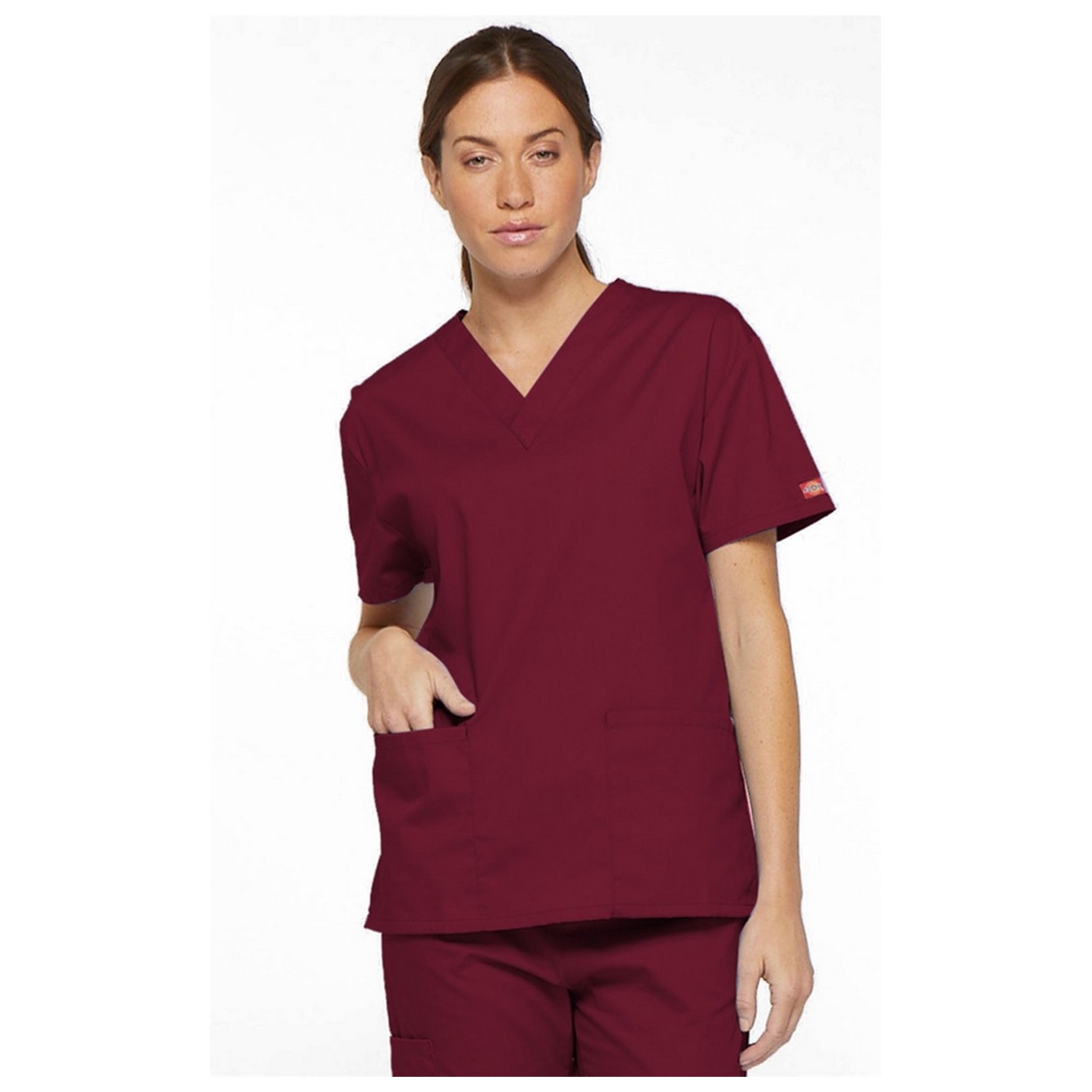 86706 Dickies EDS Signature 2 Pocket V-Neck Top