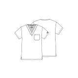 83706 Dickies EDS Signature Unisex V-Neck Top