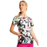 CK609 Top à col rond en Inky Garden - Cherokee Infinity - Antimicrobien