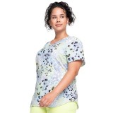 *VENTE FINALE CK637 Top à col V imprimé en Spots Gone Wild - Cherokee