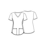 *VENTE FINALE CK703 Cherokee - Top imprimé à col en V - Dog Is Love