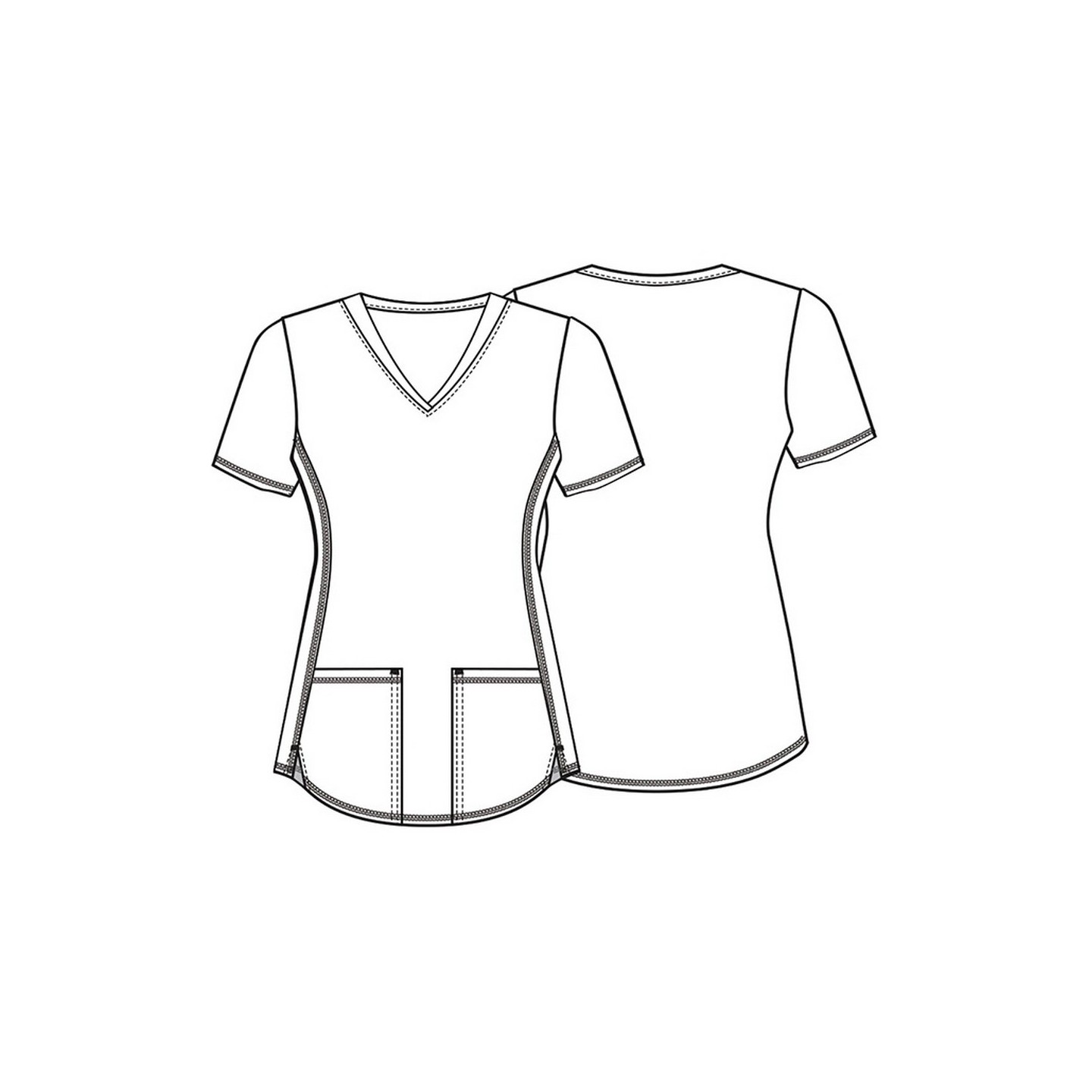 *FINAL SALE CK703 Cherokee V-Neck Print Top in Dog Is Love