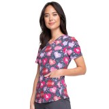 *VENTE FINALE CK703 Cherokee - Top imprimé à col en V - Dog Is Love