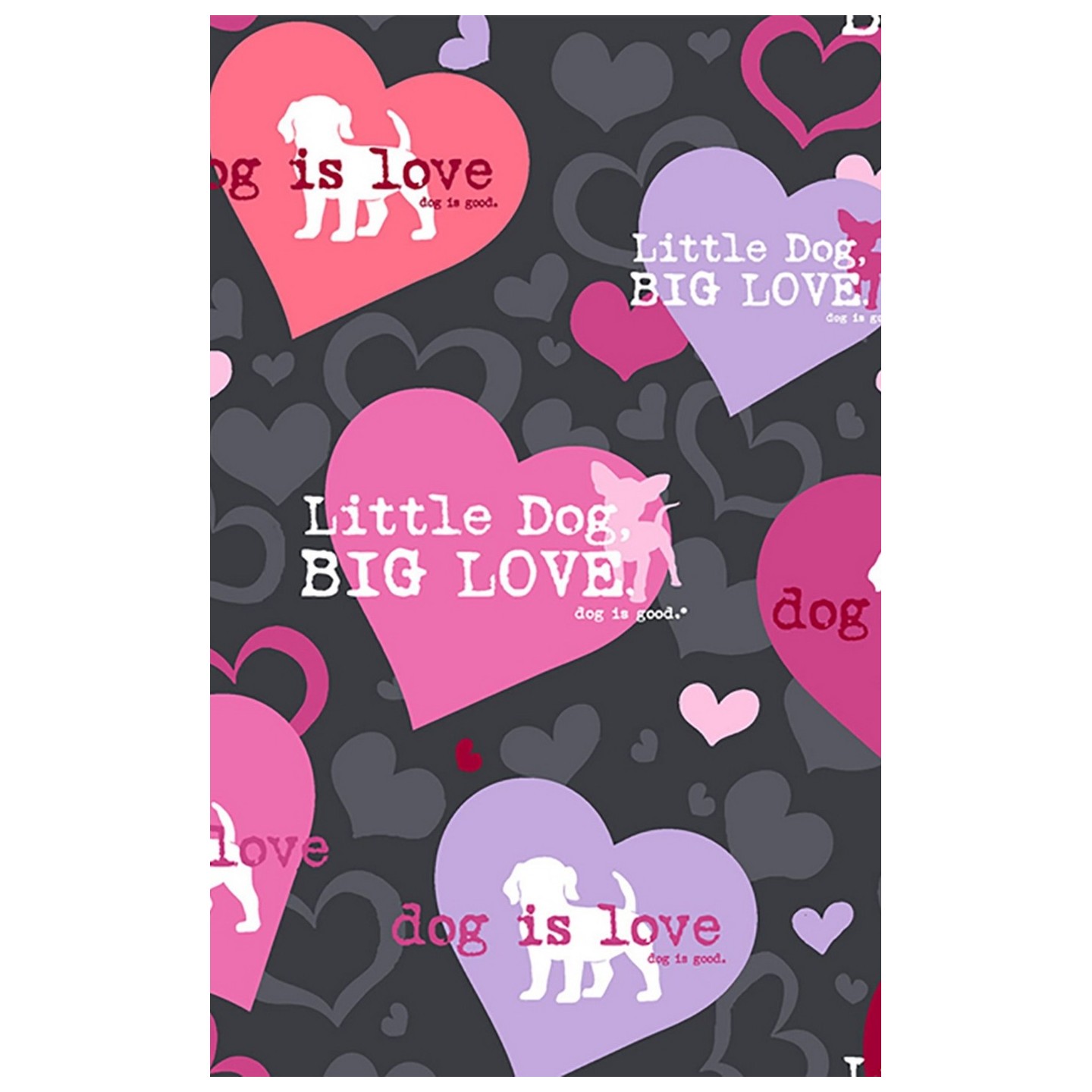 *FINAL SALE CK703 Cherokee V-Neck Print Top in Dog Is Love