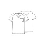 *FINAL SALE CK902 Cherokee Infinity Men's V-Neck Top in Abstract Ways