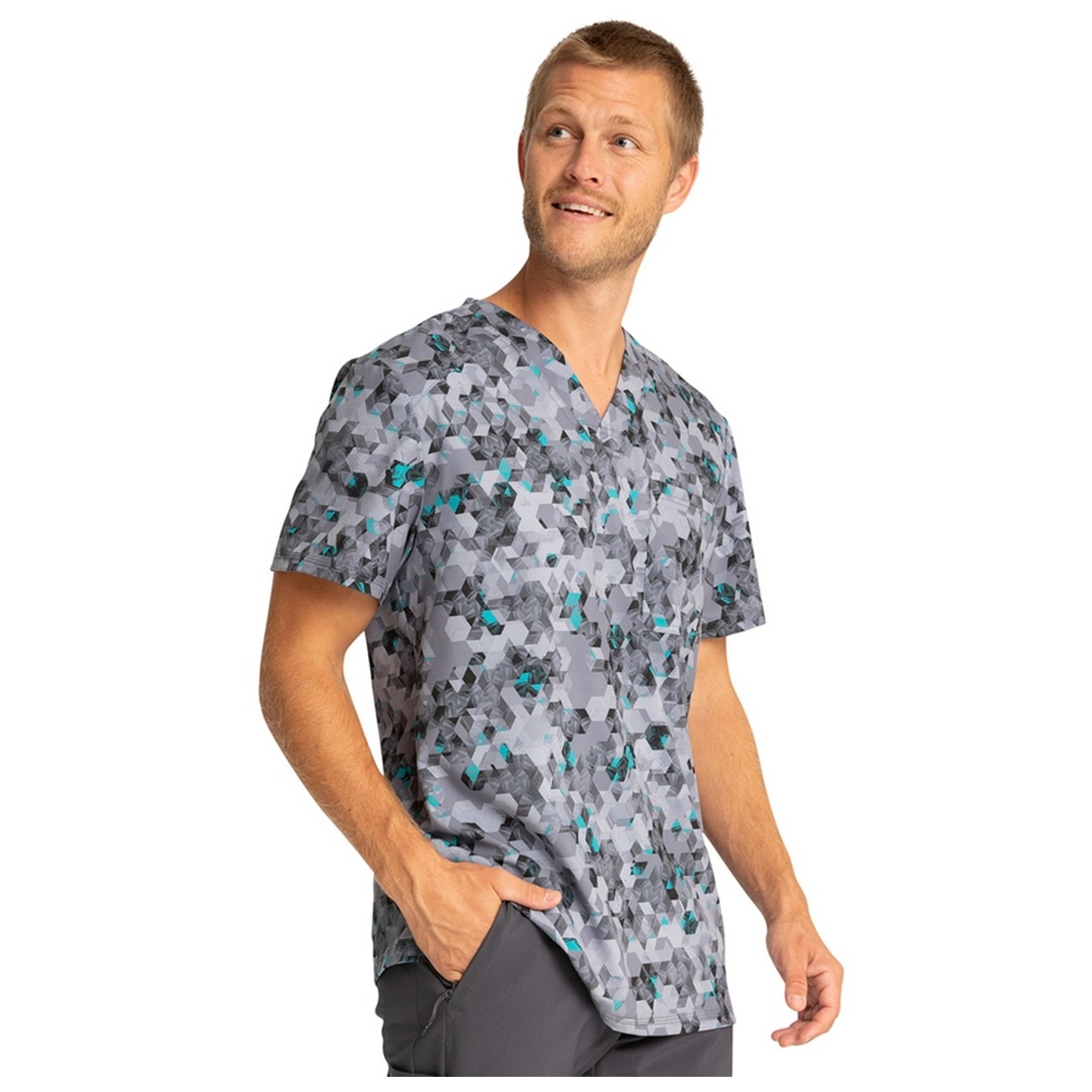 *VENTE FINALE CK902 Cherokee Infinity - Top à col en V pour hommes, coloris Abstract Ways