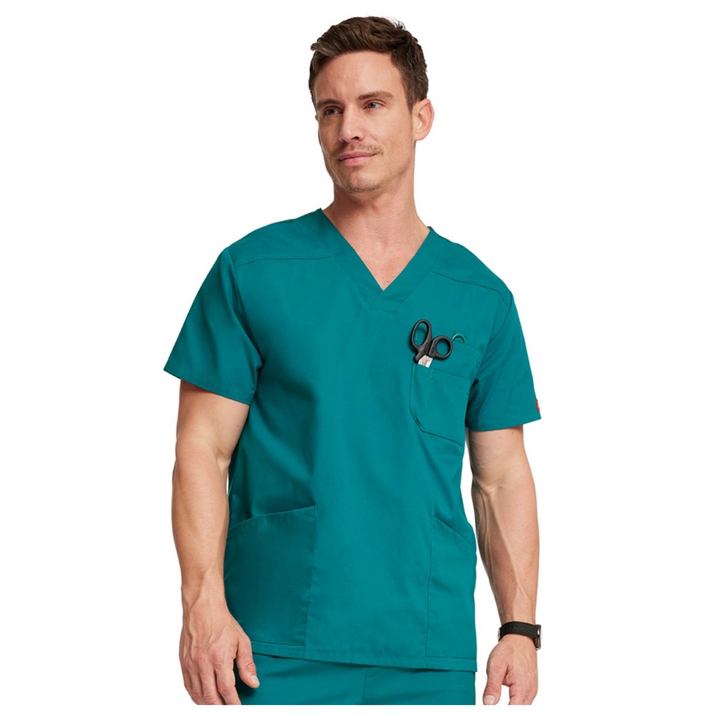 81906 Dickies EDS Signature Haut pour Hommes à Col en V avec 5 Poches