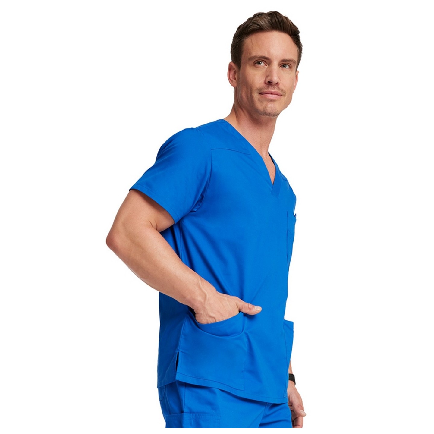 81906 Dickies EDS Signature Haut pour Hommes à Col en V avec 5 Poches