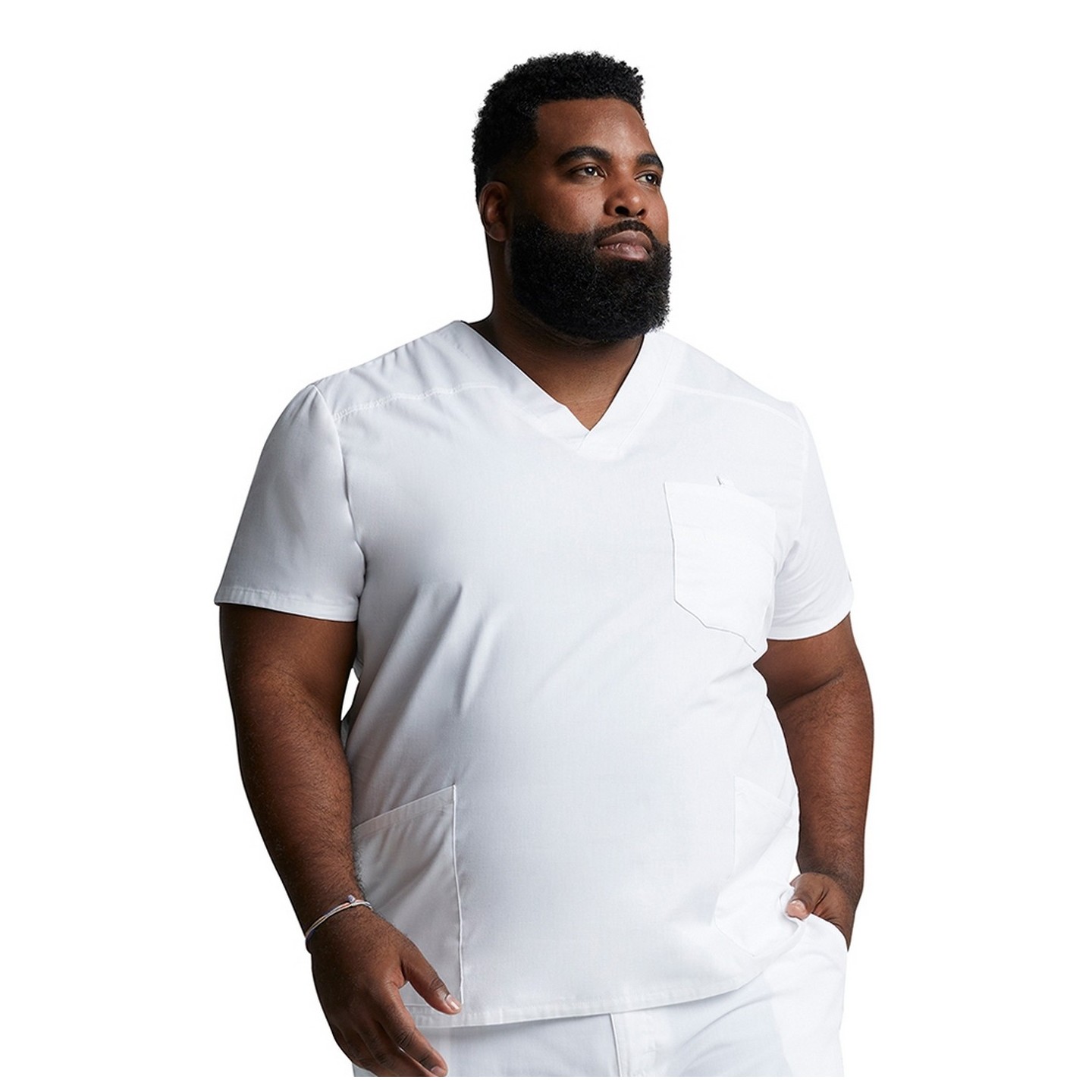 81906 Dickies EDS Signature Haut pour Hommes à Col en V avec 5 Poches