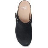 Berry Black Burnished Nubuck Mule by Dansko
