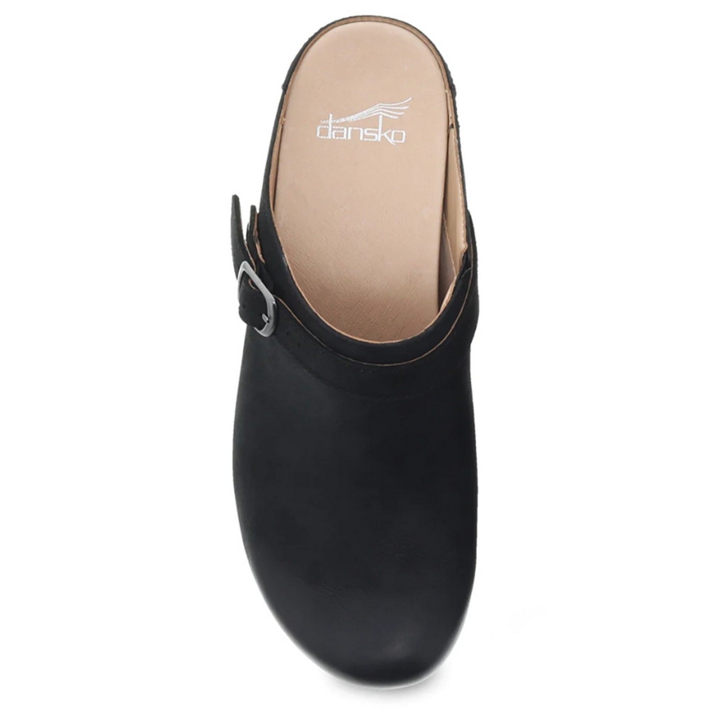 Berry Black Burnished Nubuck Mule by Dansko